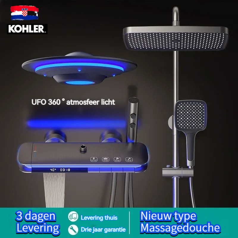 Volledig koperen doucheset