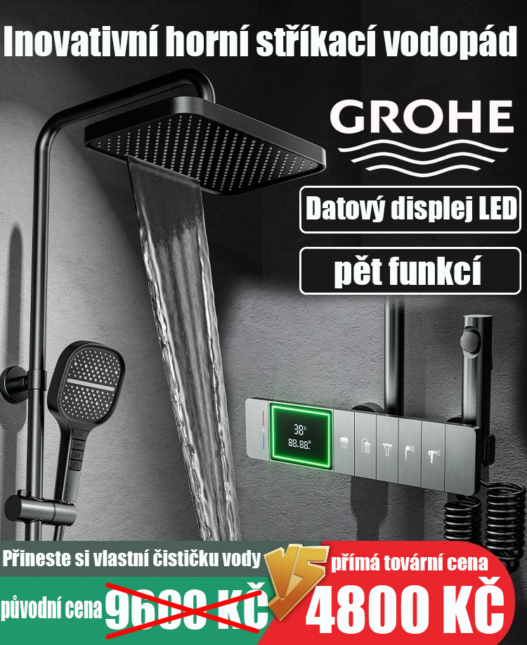 Německo GROHE GROHE 200 Inteligentní termostatická sprchová hlavice domácí sprchový set vanové baterie vanový sprchový set koupelnový sprchový set