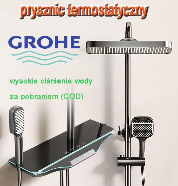 Termostatyczny zestaw prysznicowy