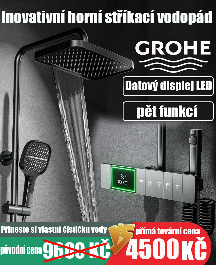Německo GROHE GROHE 200 Inteligentní termostatická sprchová hlavice domácí sprchový set vanové baterie vanový sprchový set koupelnový sprchový set