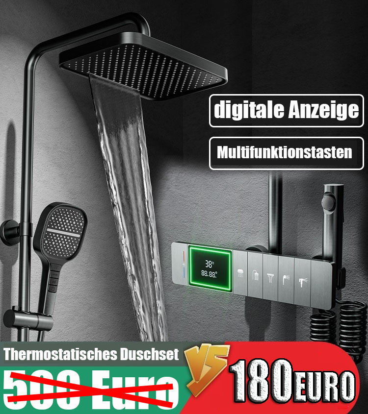 Duschthermostat digital Ganzkupfer-Düsenverstärker-Set