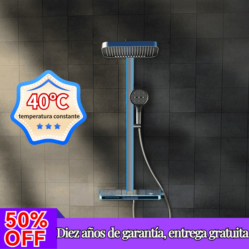 Conjunto de ducha termostática multifunción