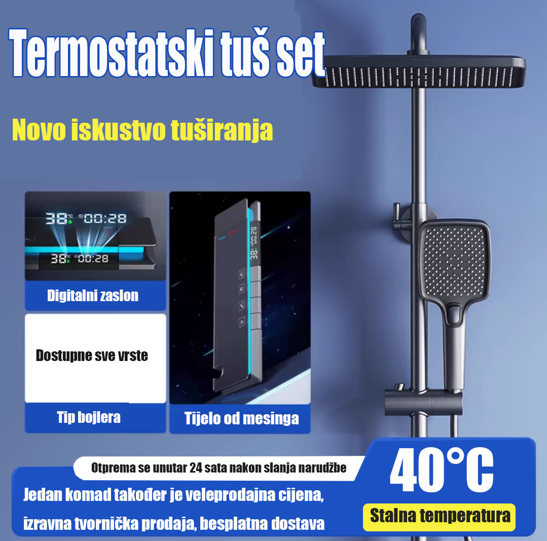 Pametni termostatski tuš set