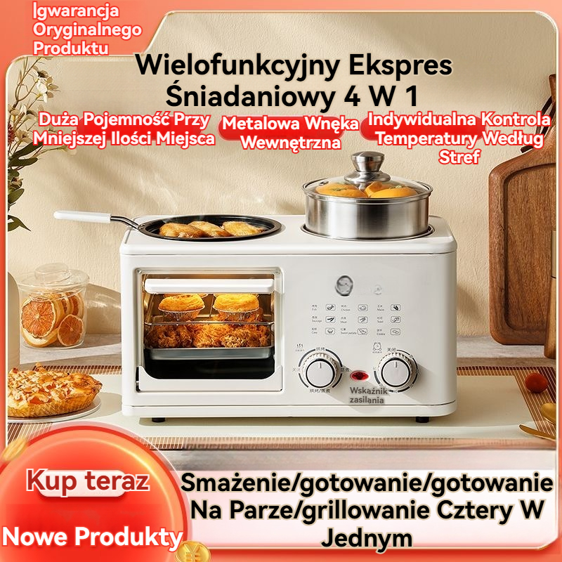 Wielofunkcyjny Ekspres Śniadaniowy 4 W 1