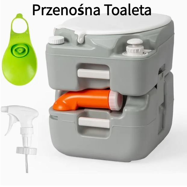 Przenośna toaleta, którą można spłukać