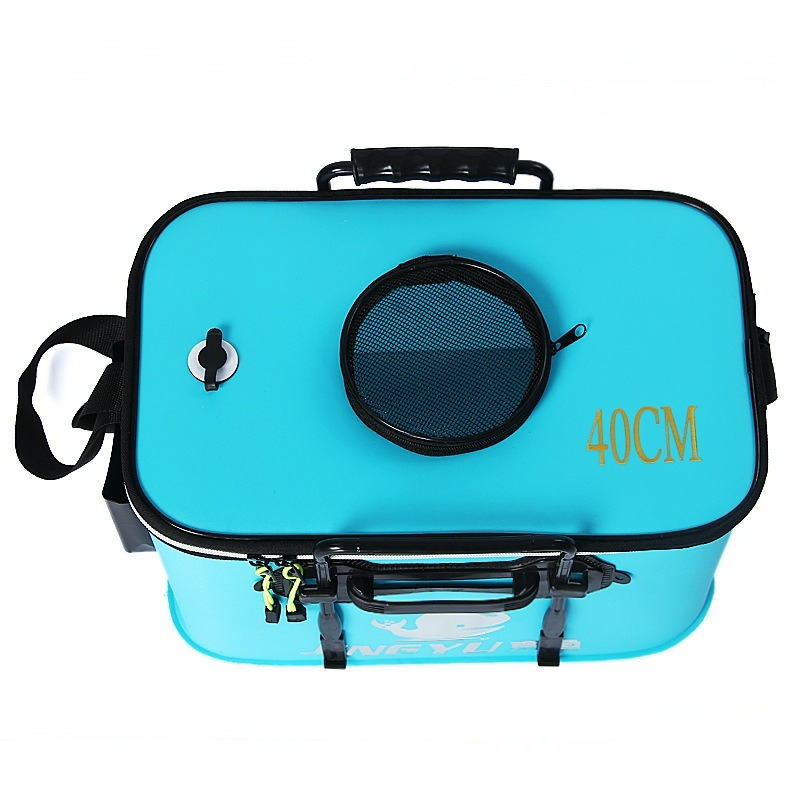 Skládací rybářský kbelík z EVA, kbelík na ochranu ryb, víceúčelový rybářský box, rybářské vybavení, kbelík na živé ryby