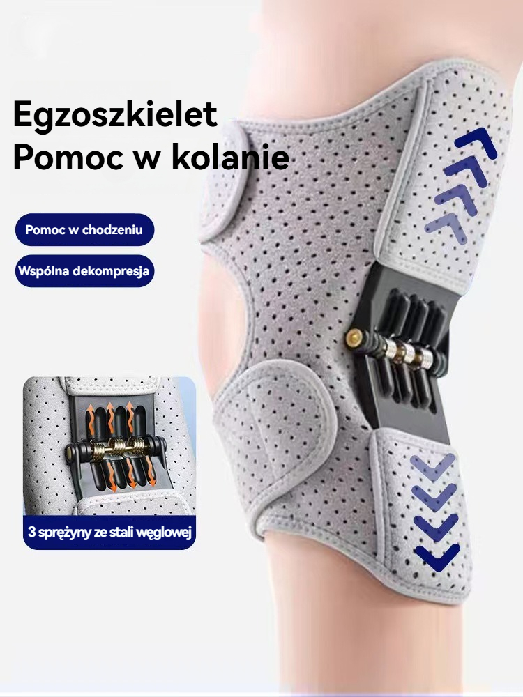 Orteza na kolano / Wspomaganie chodzenia / Wsparcie nóg dla seniorów / Wsparcie podczas wchodzenia po schodach