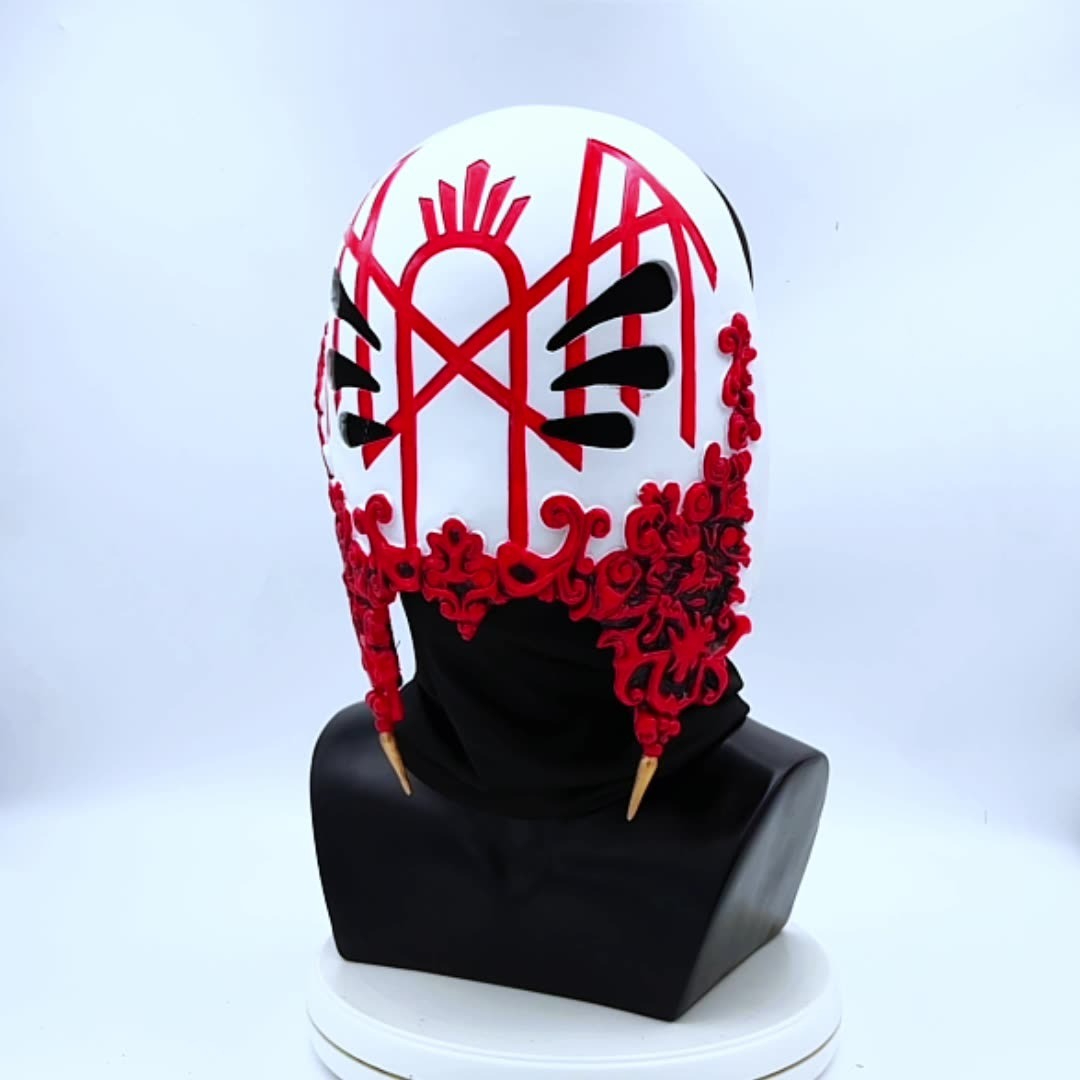 Rocková kapela spící kytarista maska ​​obklopující cos rekvizity párty imitace rekvizit