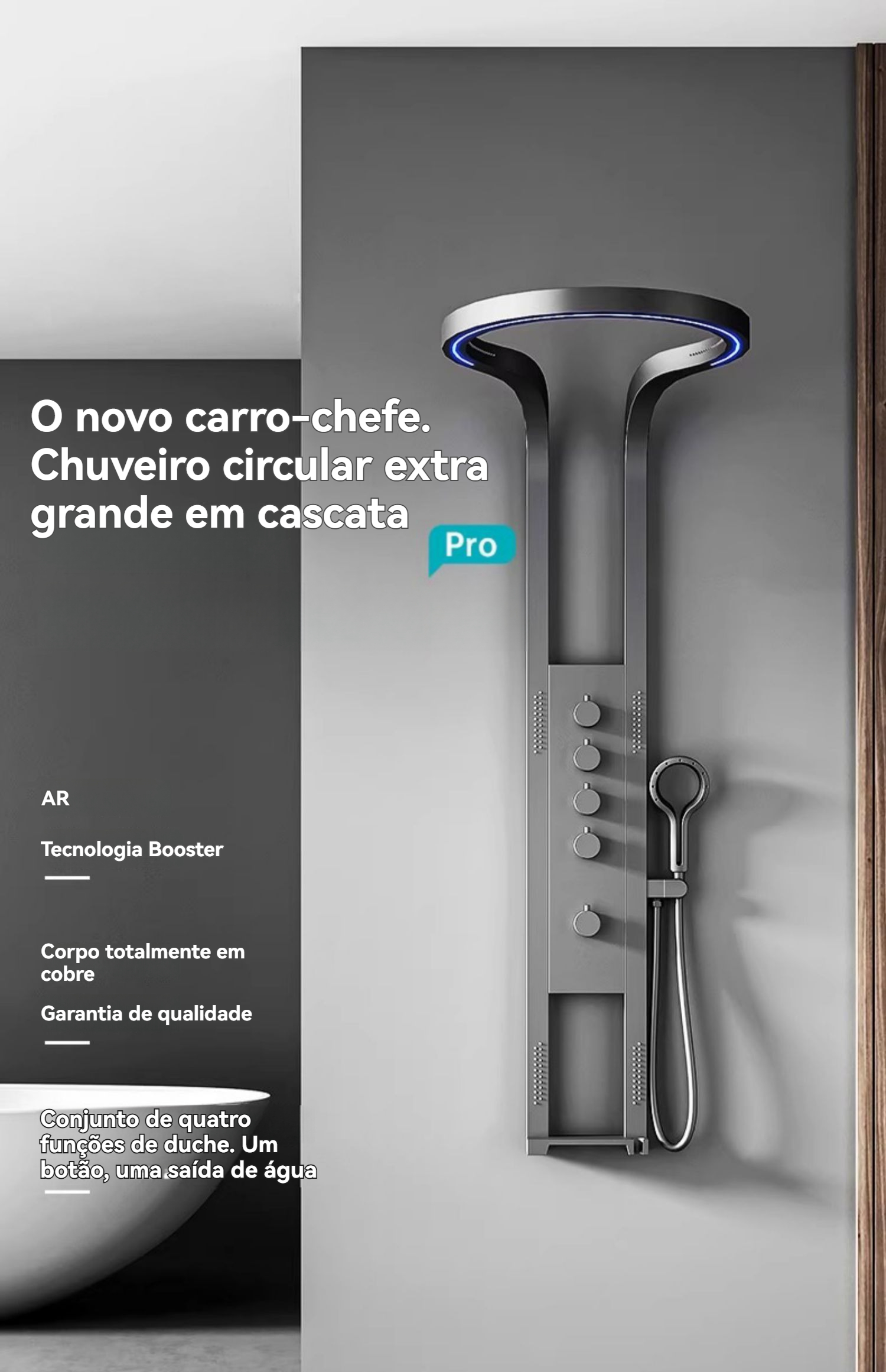 conjunto de chuveiro