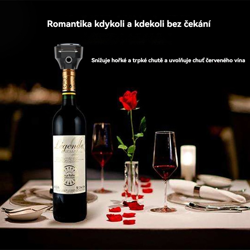 Přenosný ultrazvukový Pěnič piva + provzdušňovač vína 2 v 1